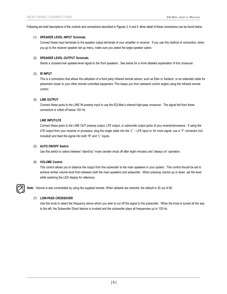 Velodyne EQ-Max Series User Manual | Page 12 / 24