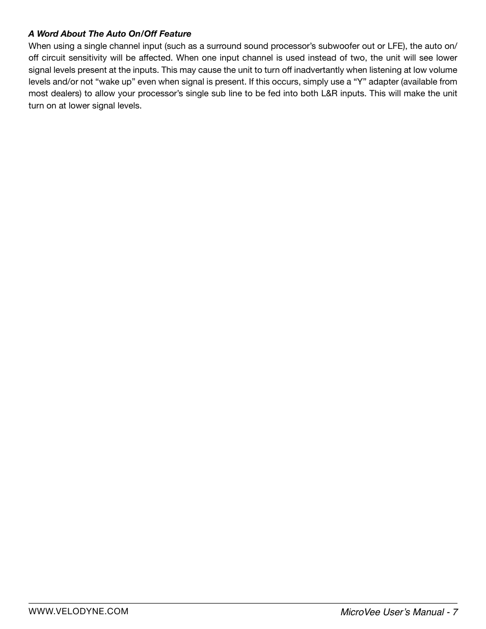 Velodyne MicroVee User Manual | Page 13 / 24