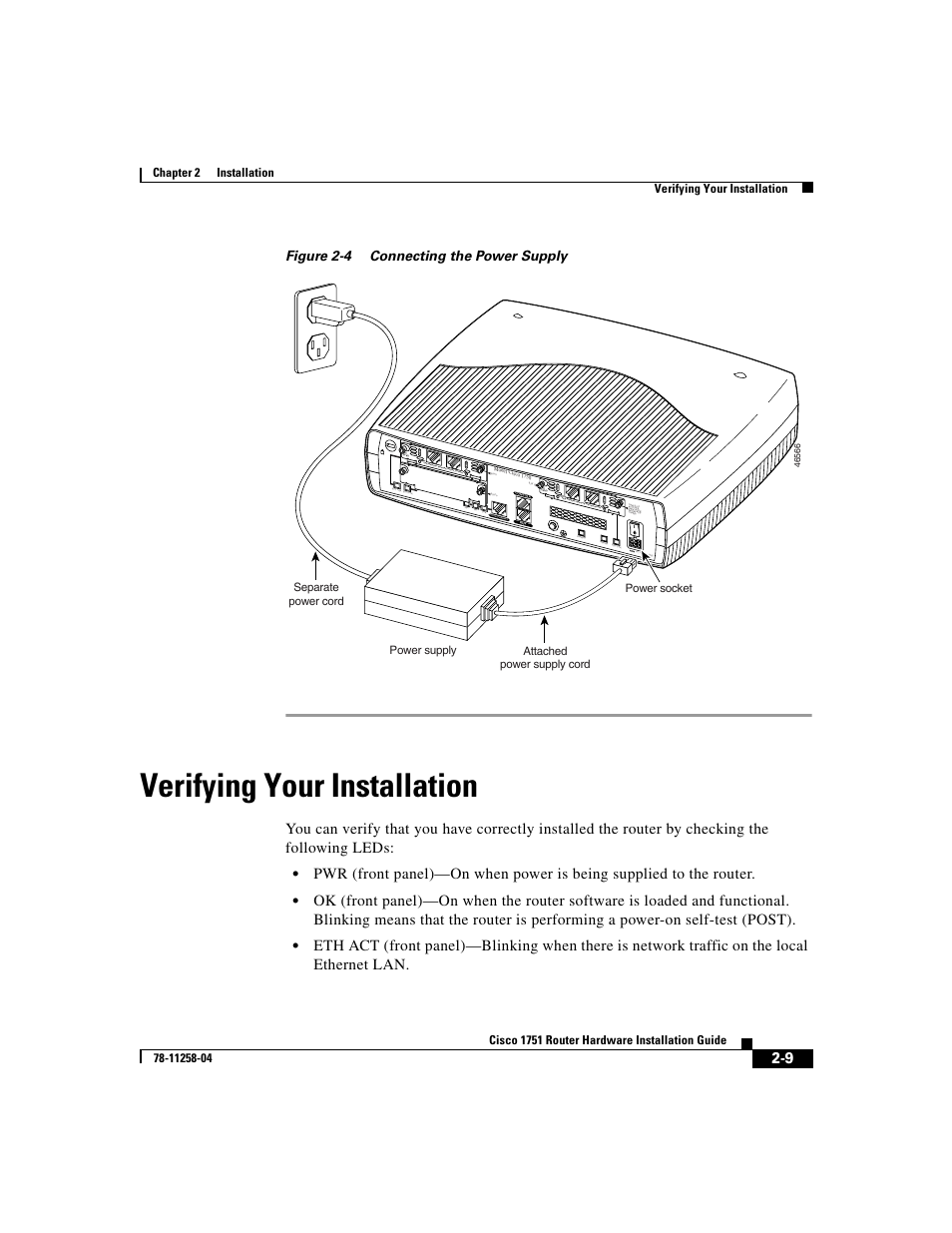 Verifying your installation | Cisco 1751 User Manual | Page 37 / 98