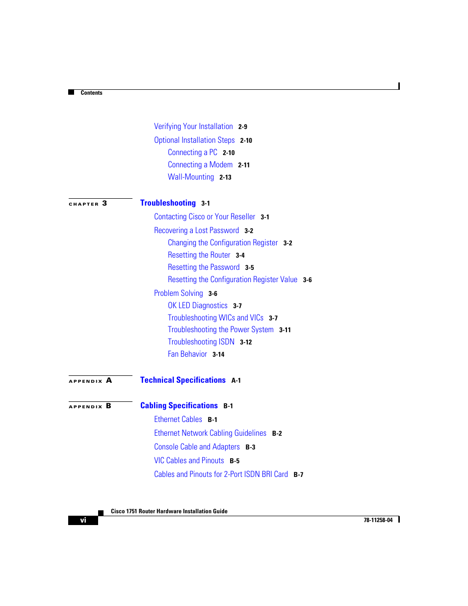 Cisco 1751 User Manual | Page 6 / 98