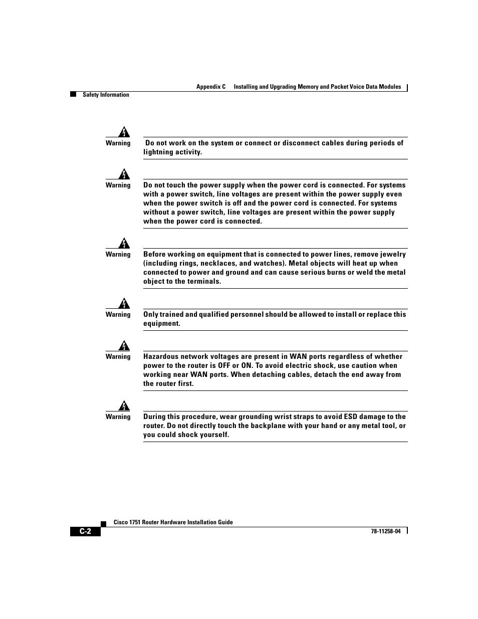 Cisco 1751 User Manual | Page 68 / 98