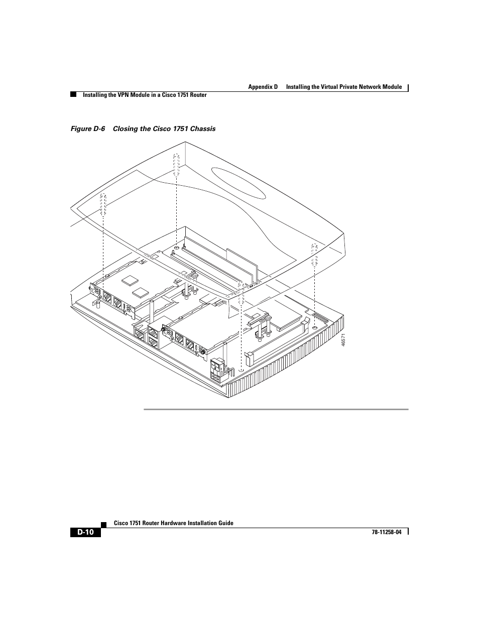 Figure d-6, D-10 | Cisco 1751 User Manual | Page 86 / 98