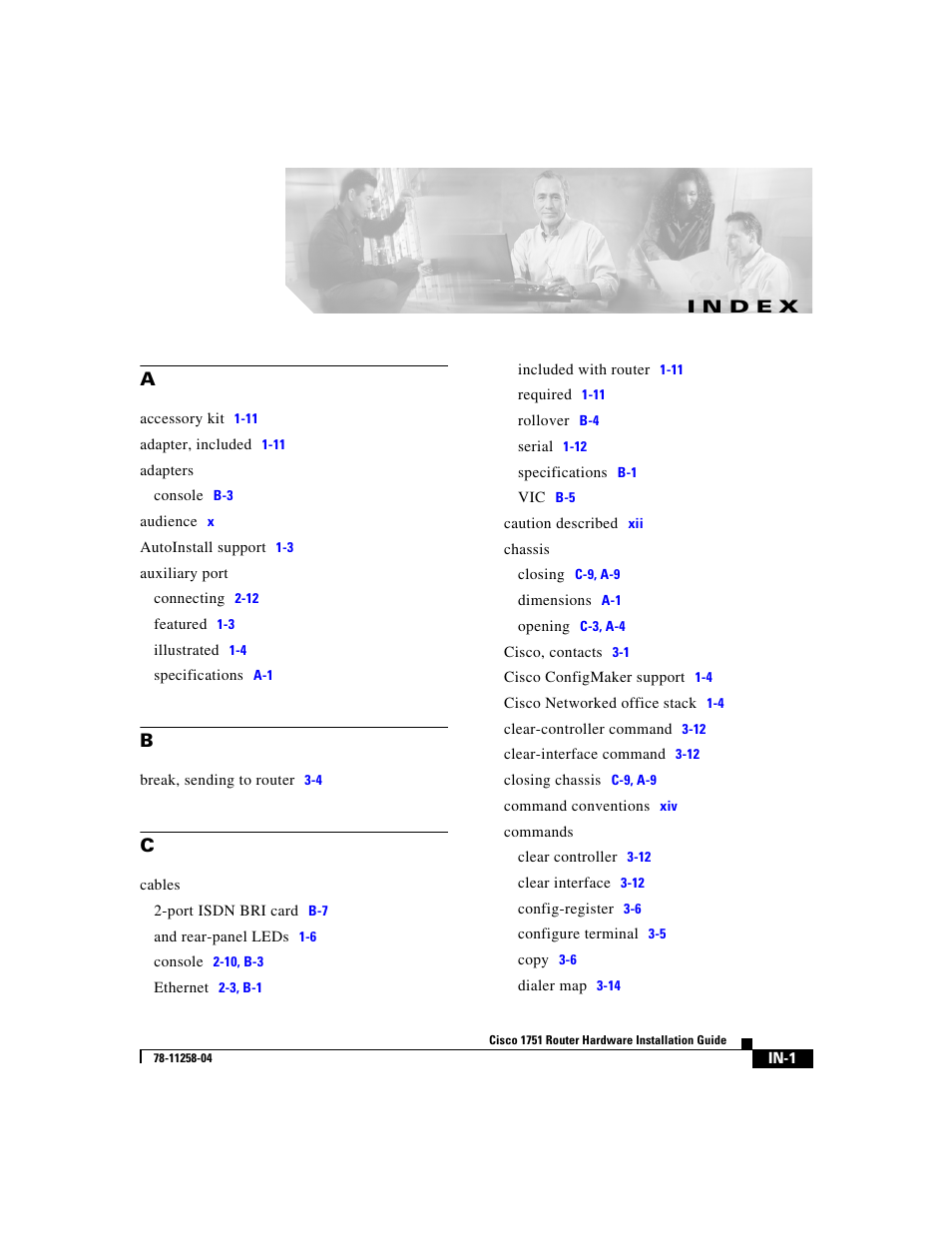 Index, N d e x | Cisco 1751 User Manual | Page 91 / 98