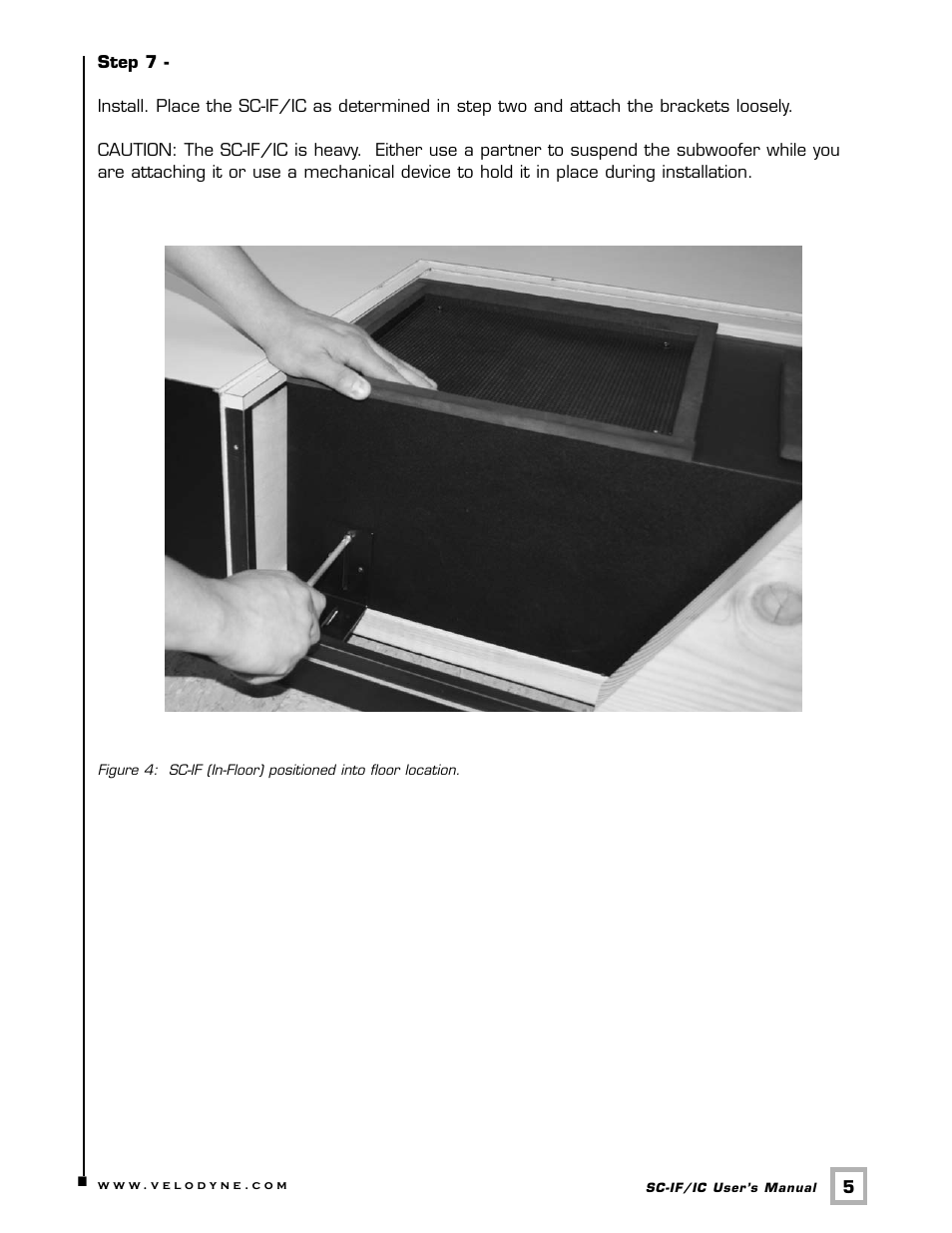 Velodyne SC-IF/IC User Manual | Page 8 / 14