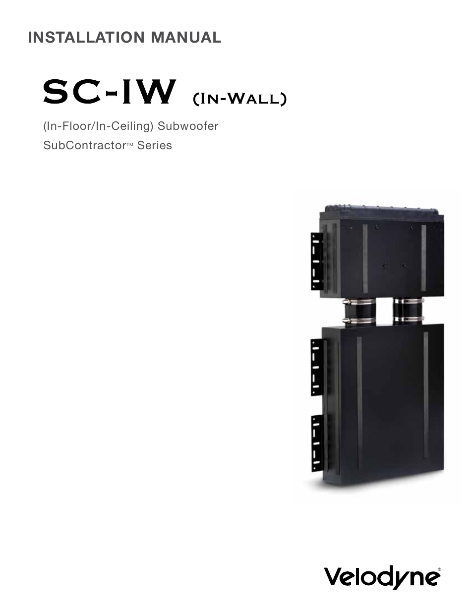 Velodyne SC-IWBB User Manual | 64 pages