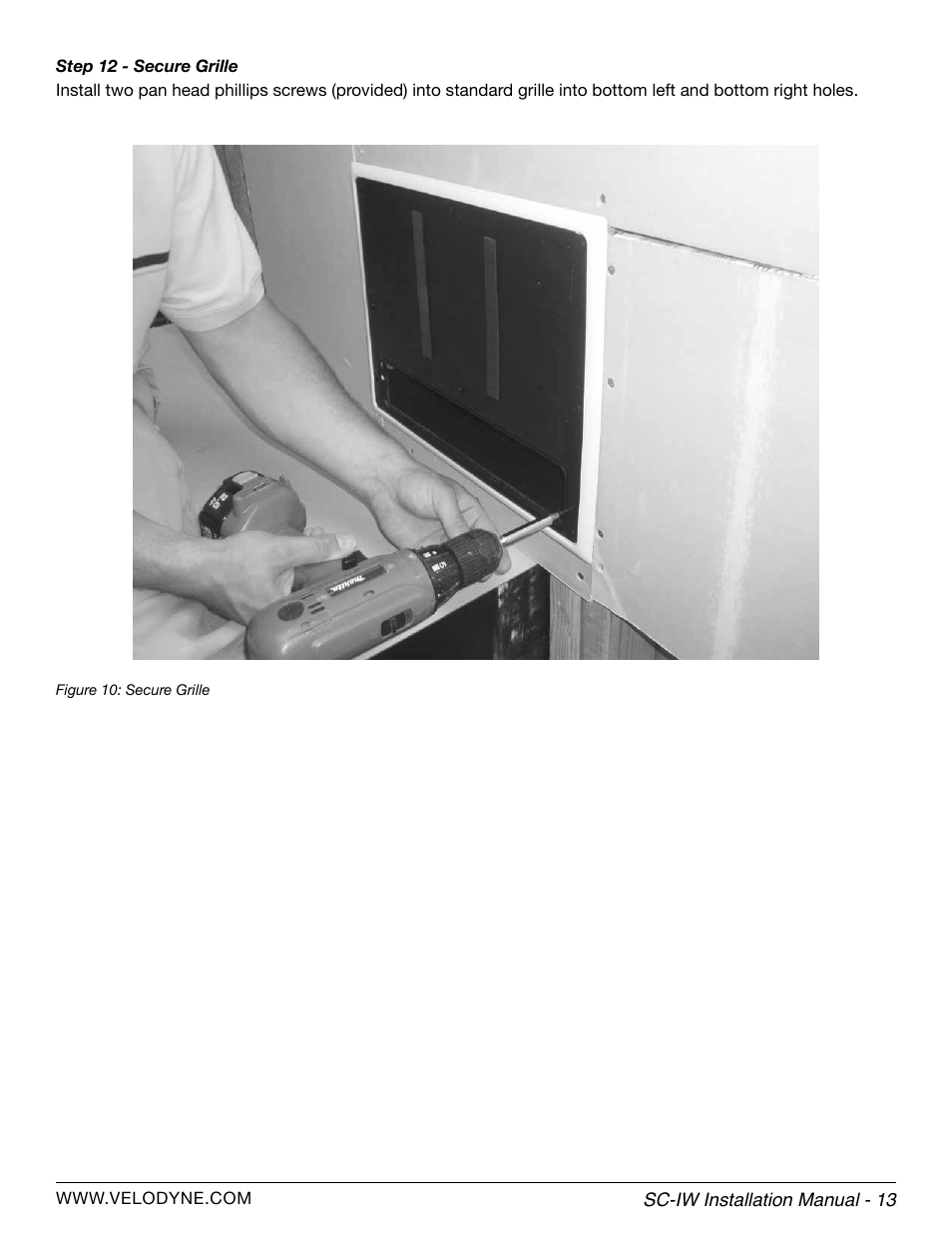 Velodyne SC-IWBB User Manual | Page 19 / 64