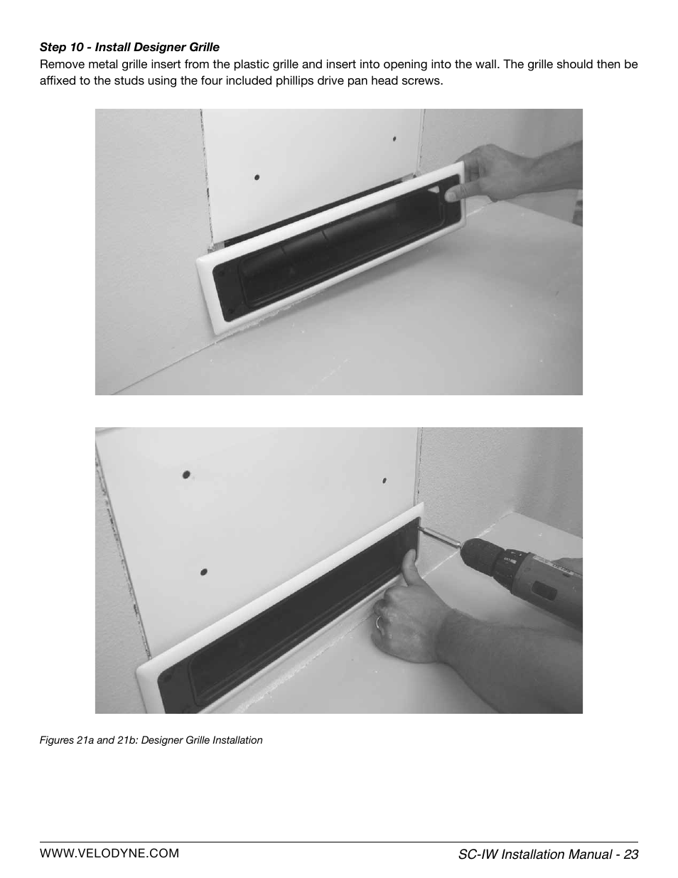 Velodyne SC-IWBB User Manual | Page 29 / 64