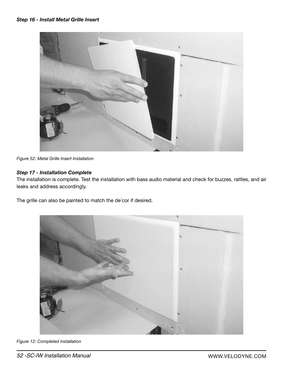Velodyne SC-IWBB User Manual | Page 58 / 64