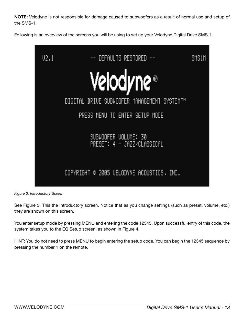 Velodyne SMS-1 User Manual | Page 19 / 49