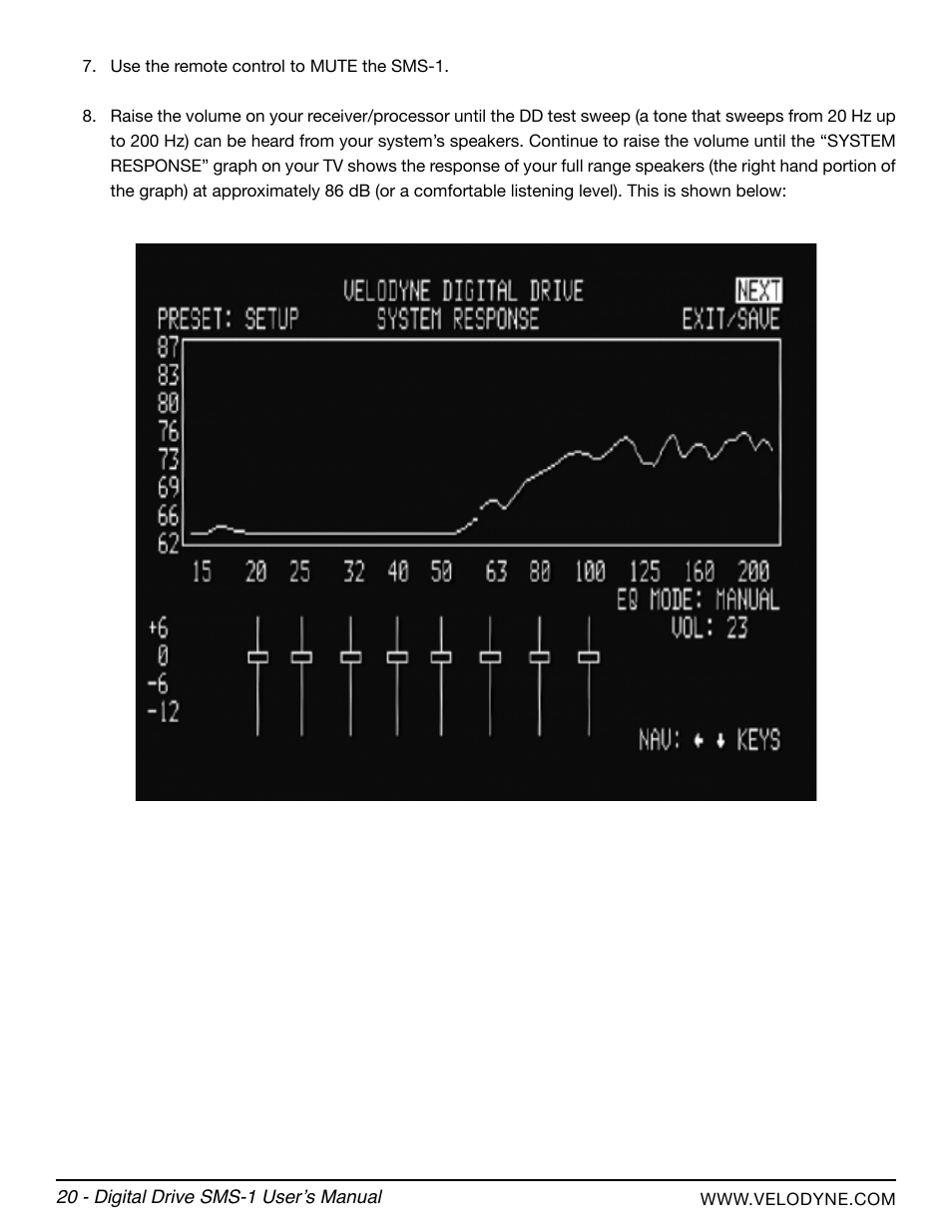 Velodyne SMS-1 User Manual | Page 26 / 49