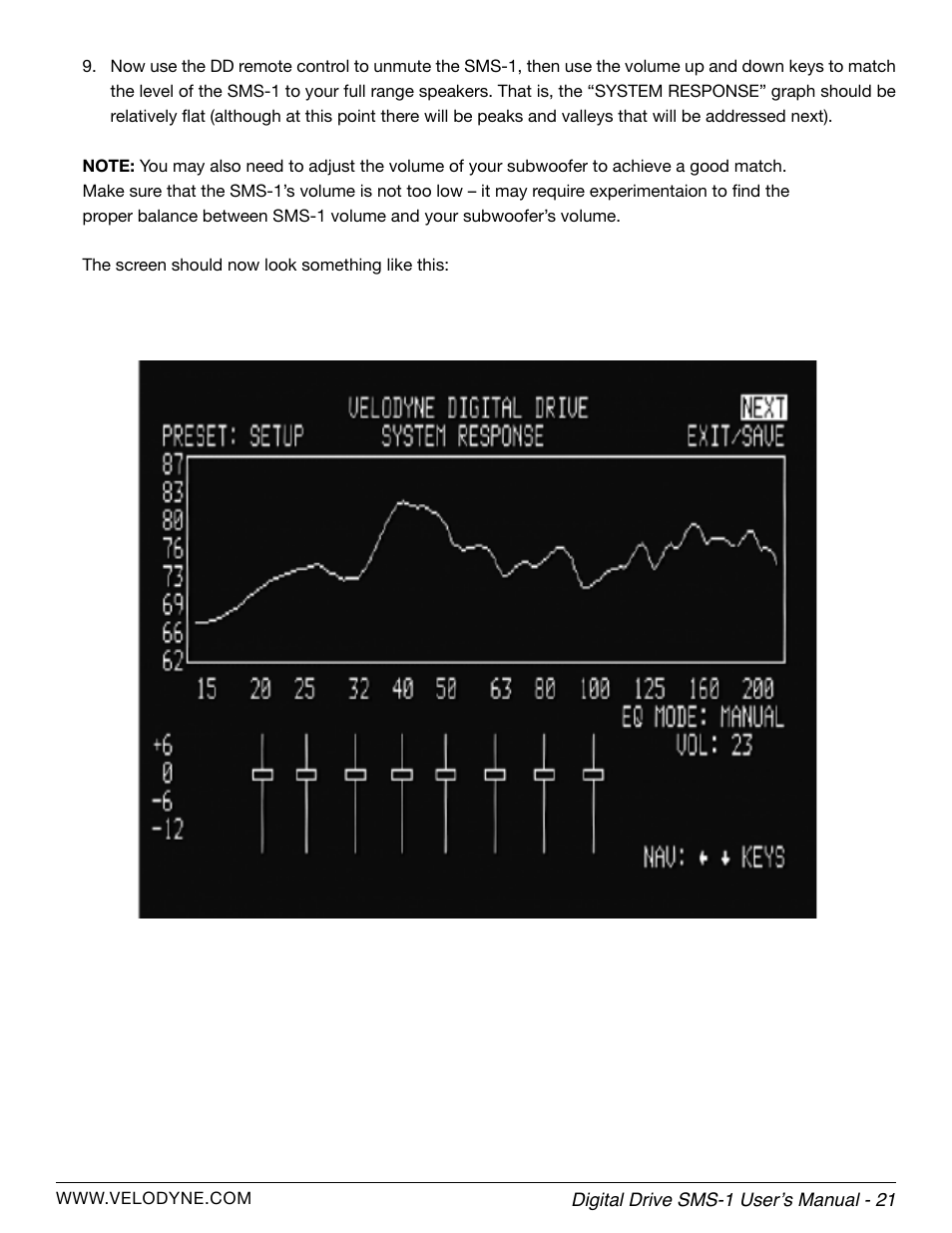 Velodyne SMS-1 User Manual | Page 27 / 49