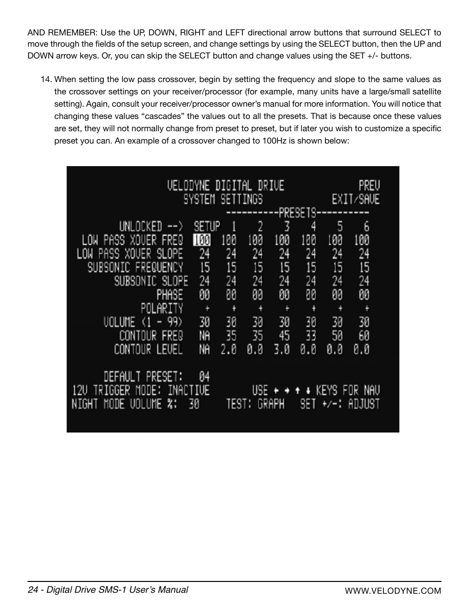 Velodyne SMS-1 User Manual | Page 30 / 49
