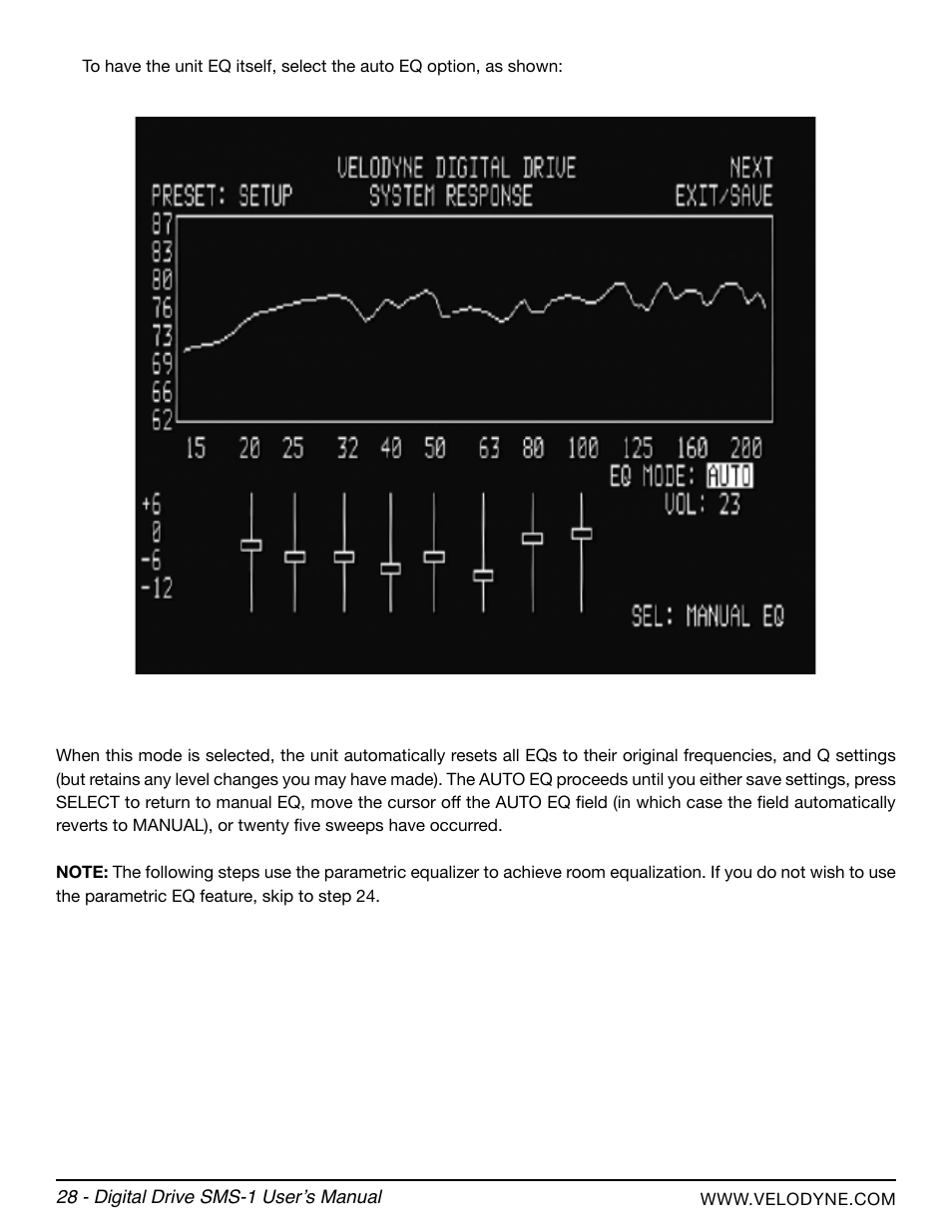 Velodyne SMS-1 User Manual | Page 34 / 49