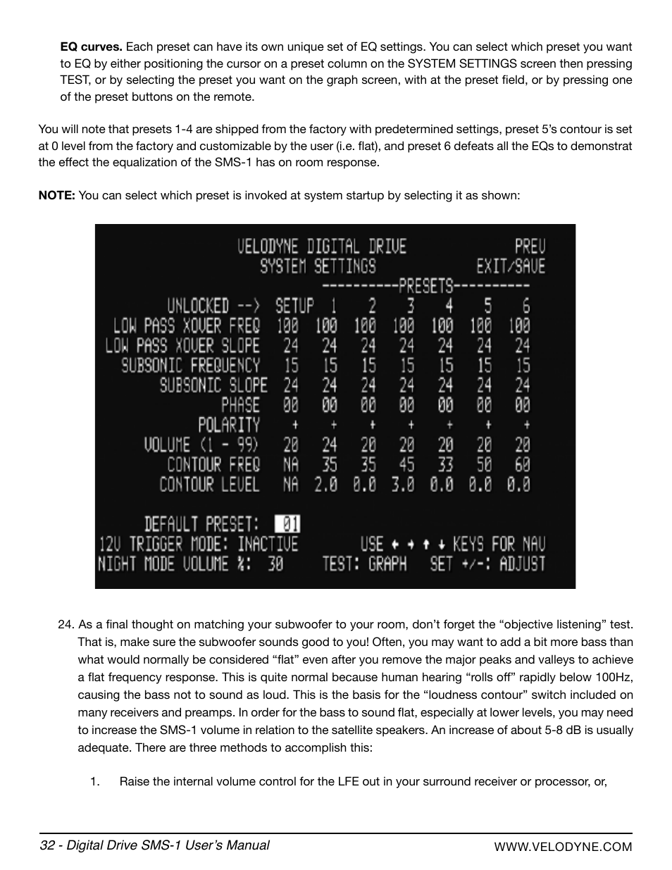 Velodyne SMS-1 User Manual | Page 38 / 49