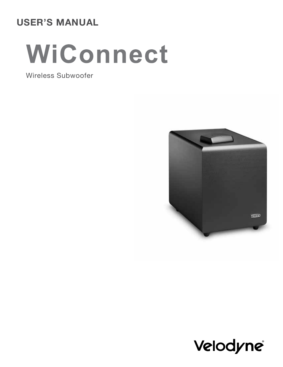 Velodyne WiConnect User Manual | 24 pages