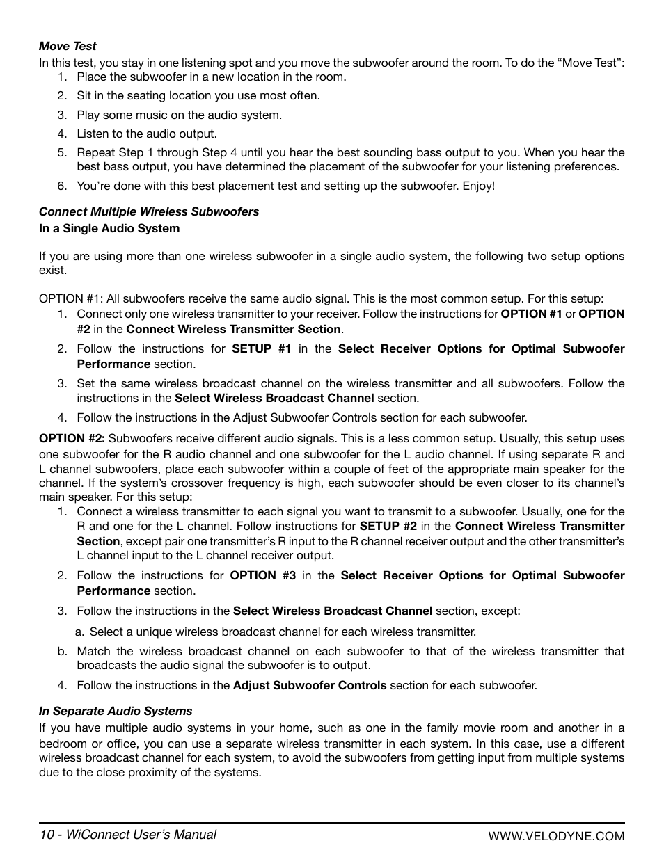 Velodyne WiConnect User Manual | Page 16 / 24