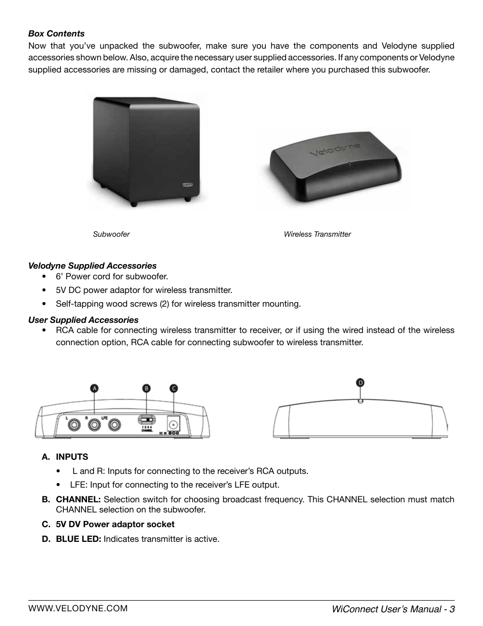 Velodyne WiConnect User Manual | Page 9 / 24