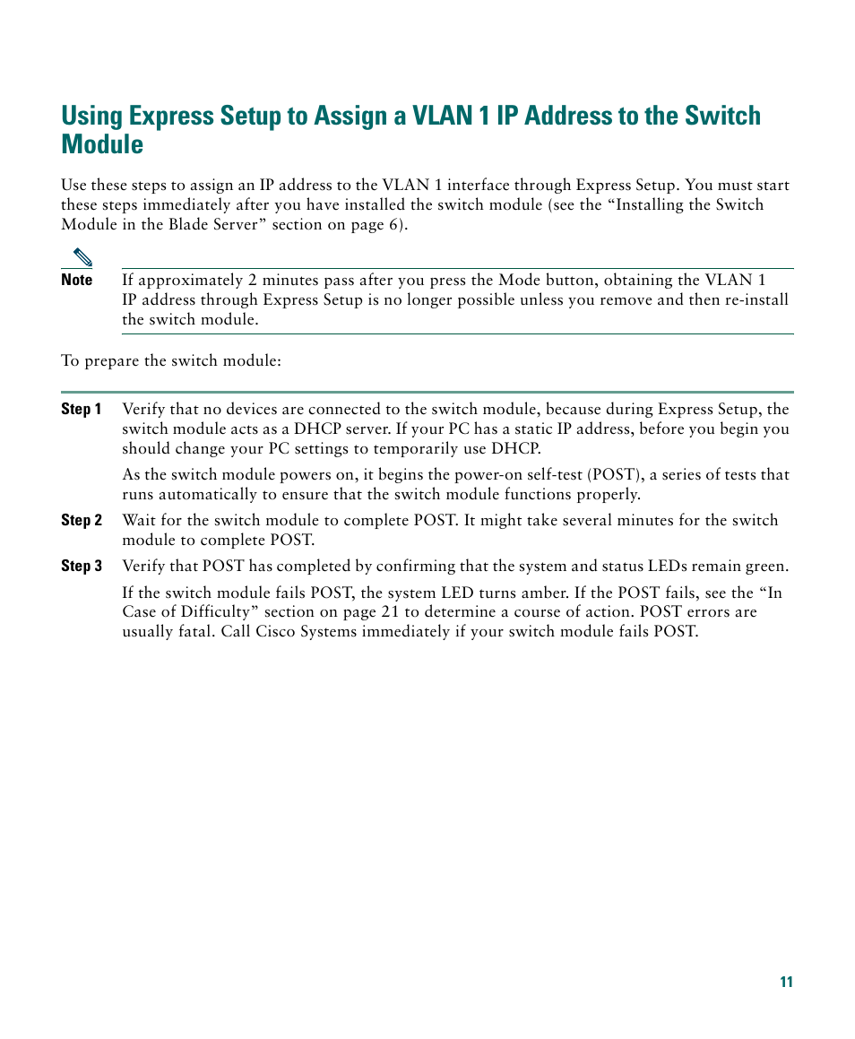 Cisco 3020 User Manual | Page 11 / 36