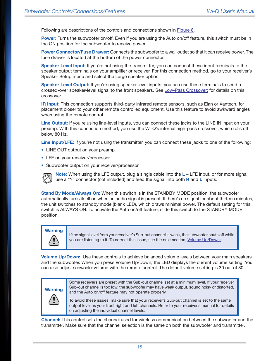 Velodyne Wi-Q User Manual | Page 16 / 29