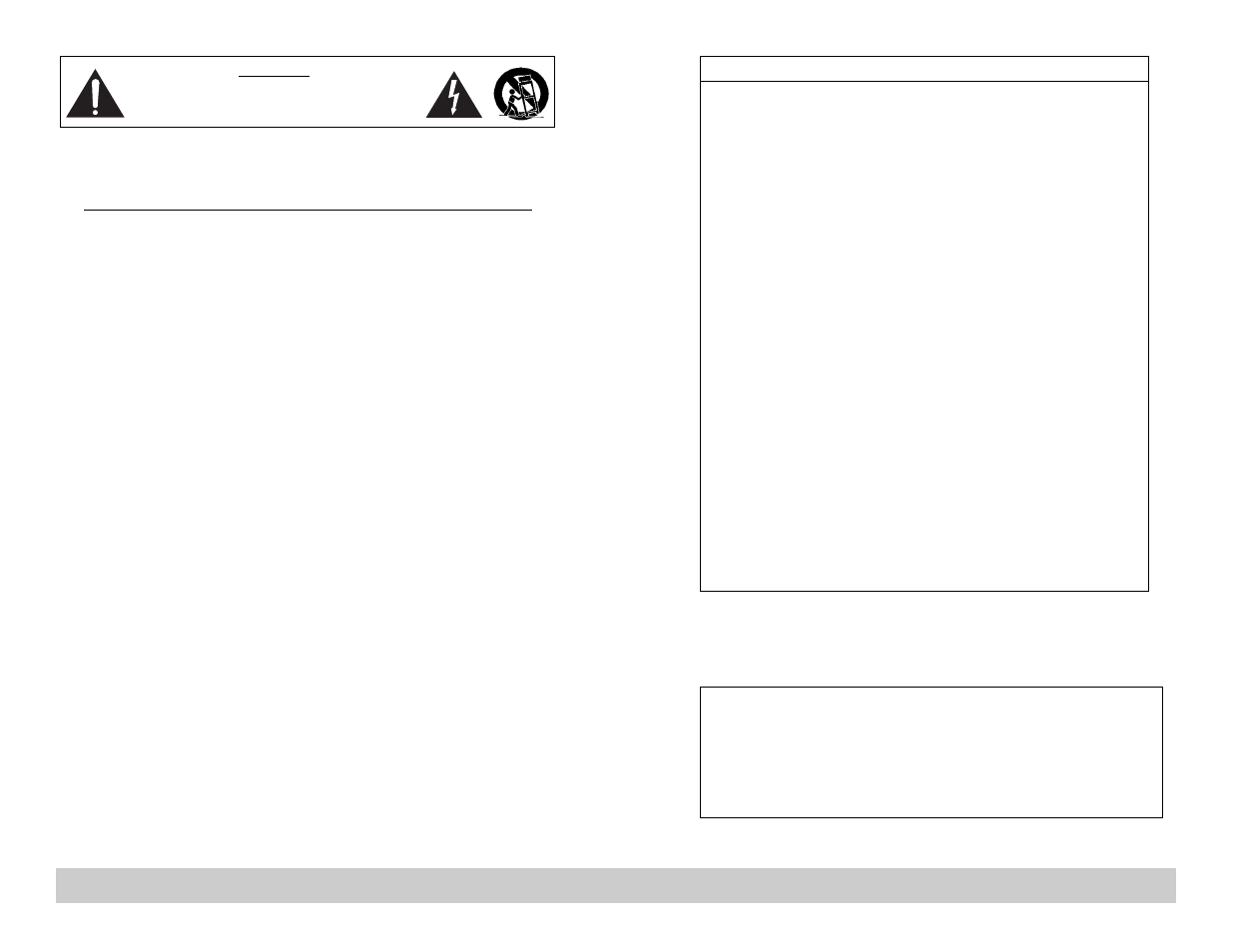 Safety first | Velodyne CHT Front Row System User Manual | Page 2 / 6