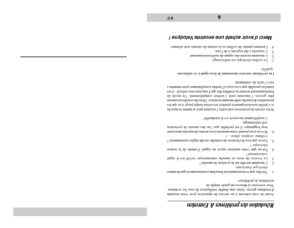 Troubleshooting and service | Velodyne CHT-15 User Manual | Page 10 / 12