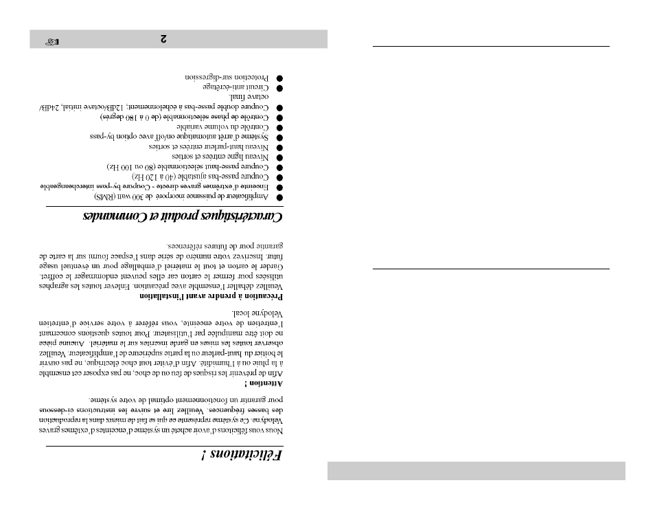 Product features and controls | Velodyne CHT-15 User Manual | Page 3 / 12