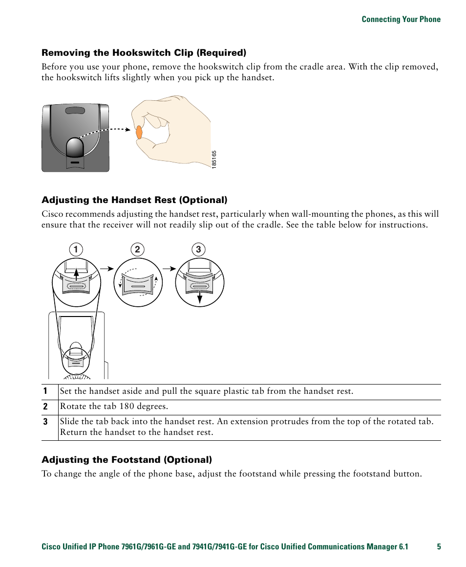 Cisco IP Phone 7961G User Manual | Page 13 / 90