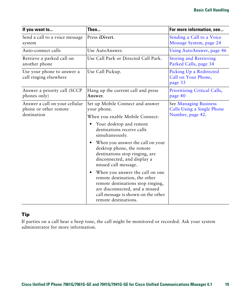 Cisco IP Phone 7961G User Manual | Page 27 / 90