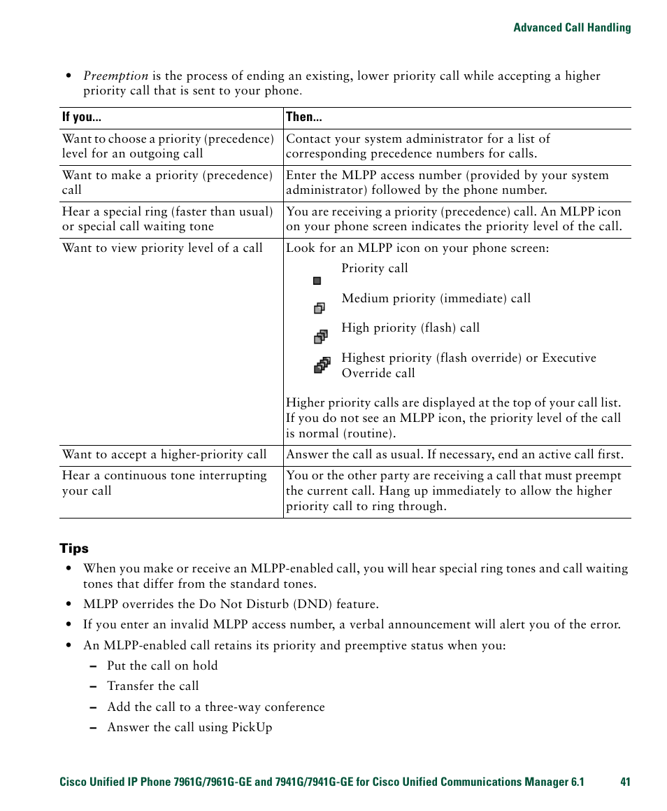 Cisco IP Phone 7961G User Manual | Page 49 / 90