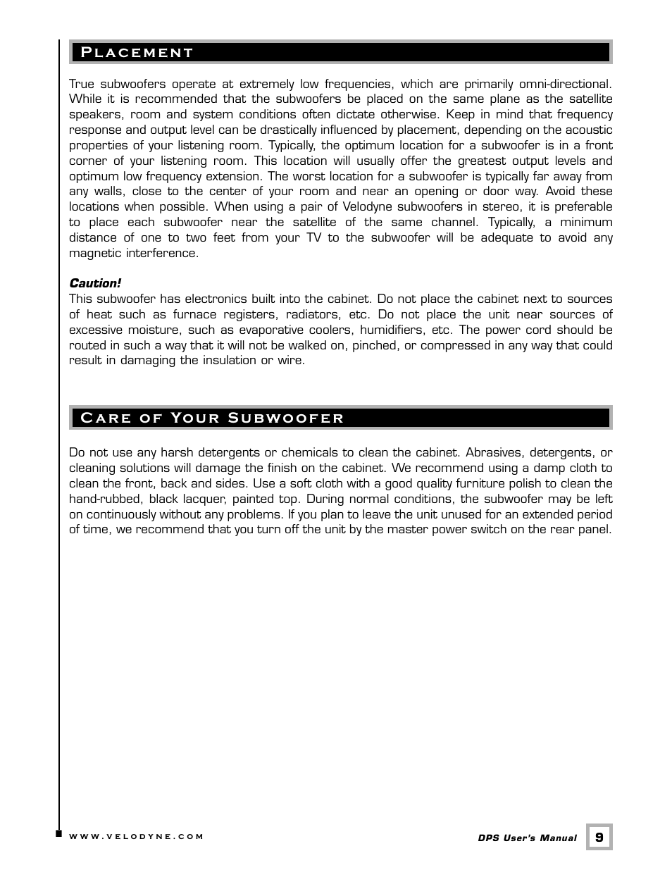 Velodyne DPS 10-12 Series User Manual | Page 12 / 17