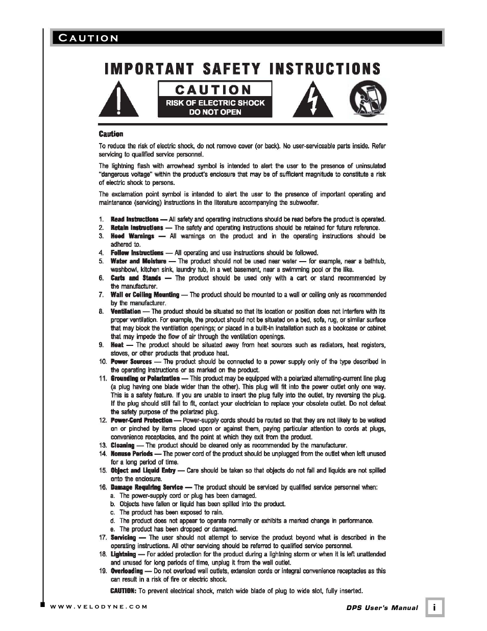 Velodyne DPS 10-12 Series User Manual | Page 2 / 17