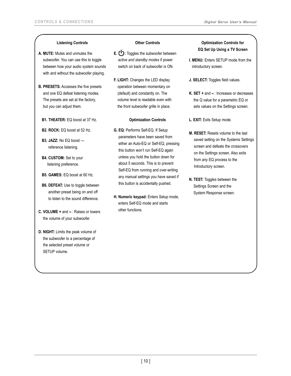Velodyne DS-10 User Manual | Page 13 / 49