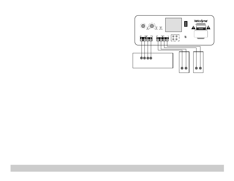 Speaker-level connection, Interconnect cables, Placement | Velodyne FSX-12 User Manual | Page 8 / 8