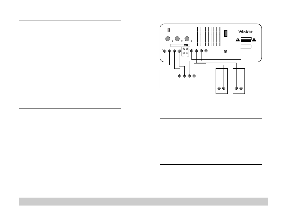 Product features & controls, Interconnect cables, Placement | Velodyne VA-1250X User Manual | Page 6 / 8