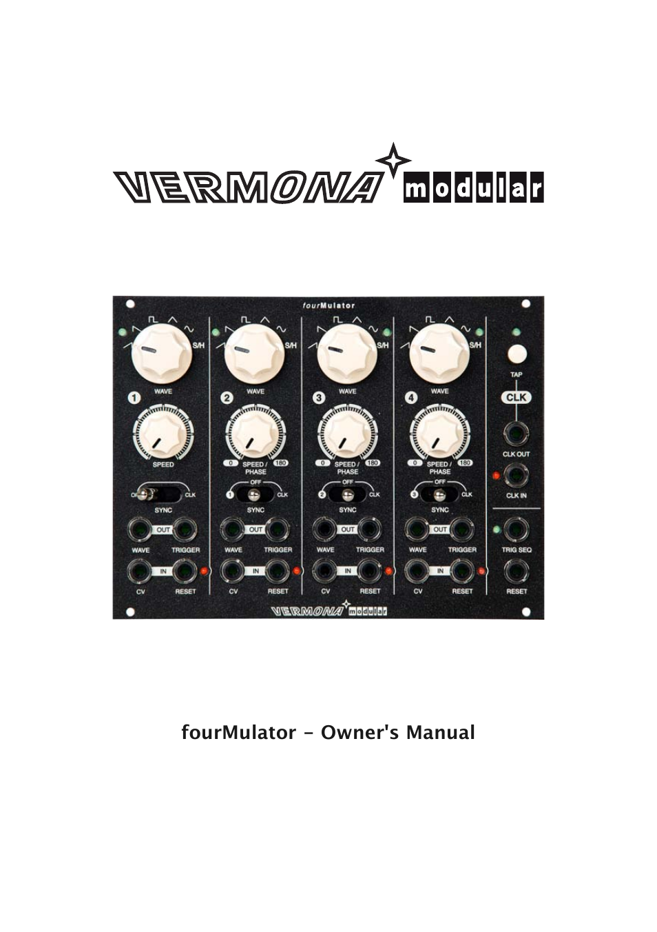 Vermona fourMulator - quad modulation engine User Manual | 18 pages