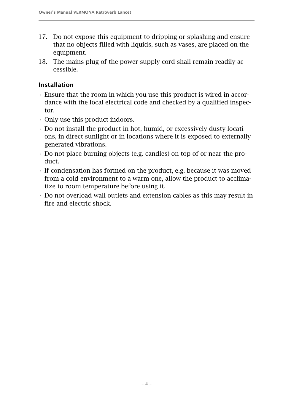 Vermona fourMulator - quad modulation engine User Manual | Page 4 / 18