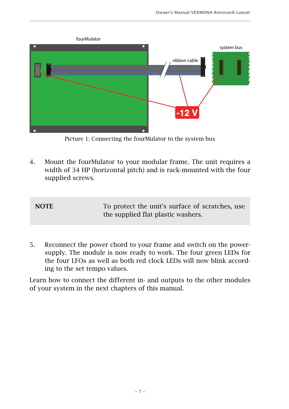 12 v | Vermona fourMulator - quad modulation engine User Manual | Page 7 / 18