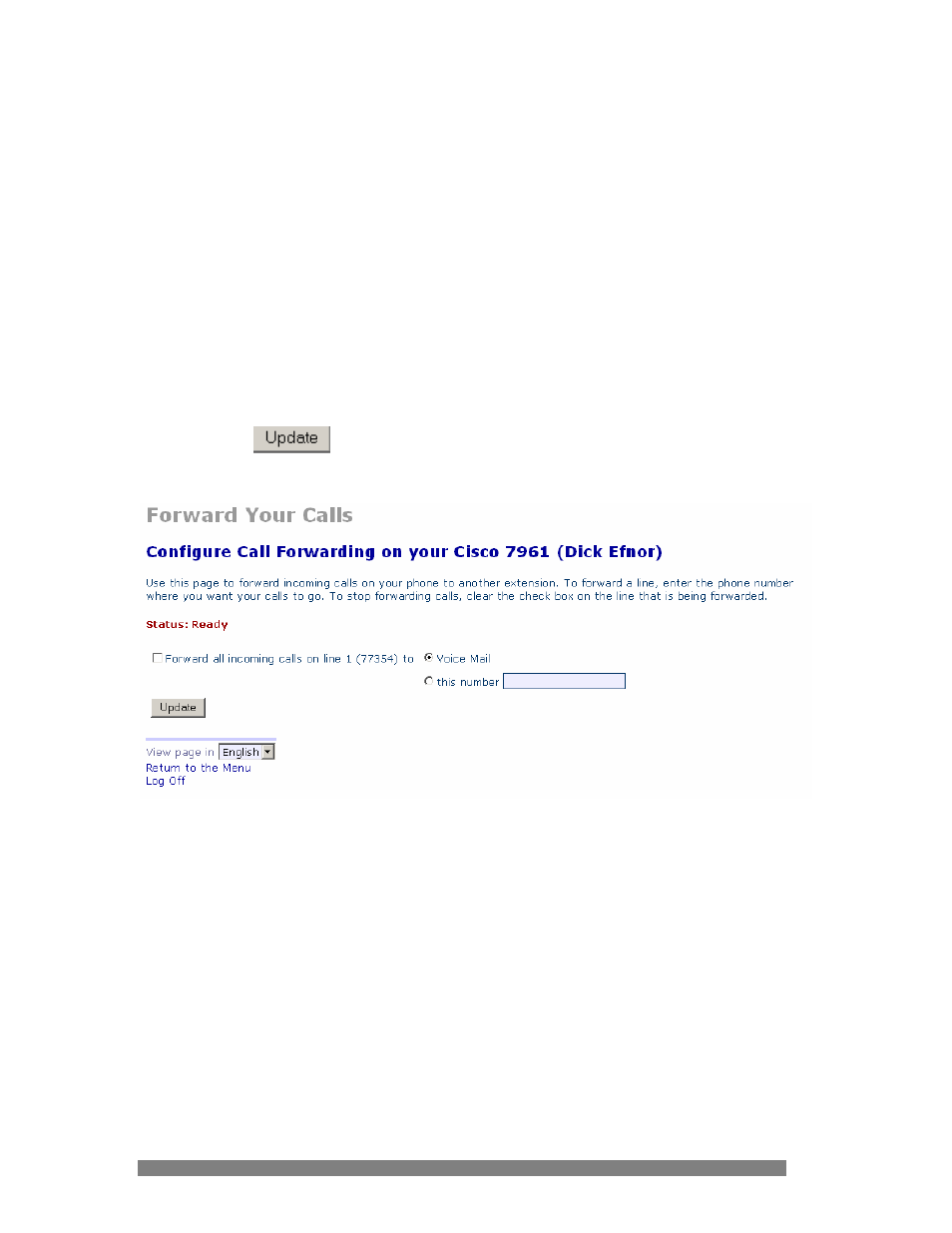 3 call forward all, Then press the key, Call forward all | Cisco VWCC User Manual | Page 10 / 23
