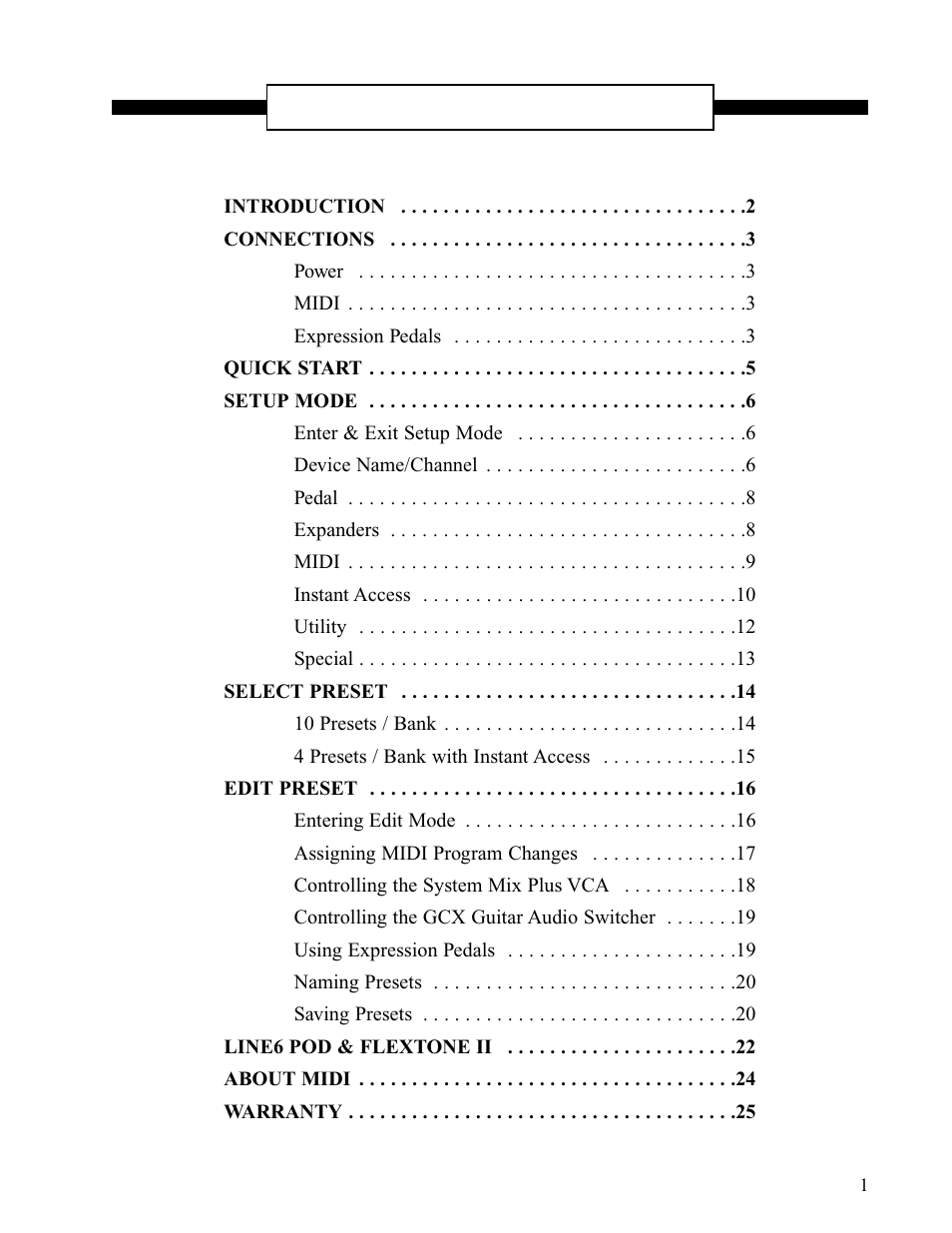 Voodoo Lab Ground Control Pro User Manual | Page 5 / 30