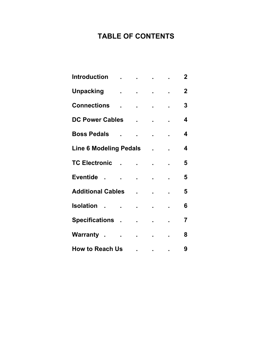 Voodoo Lab Pedal Power ISO-5 User Manual | Page 3 / 10