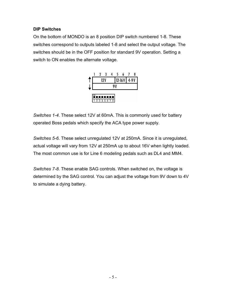 Voodoo Lab Pedal Power MONDO User Manual | Page 7 / 13