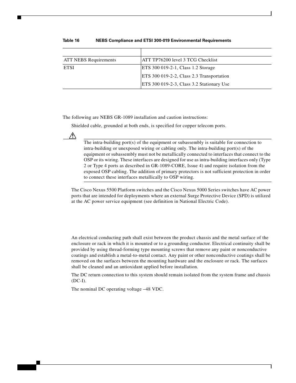 Gr-1089 installation and caution instructions | Cisco 5000 Series User Manual | Page 120 / 142