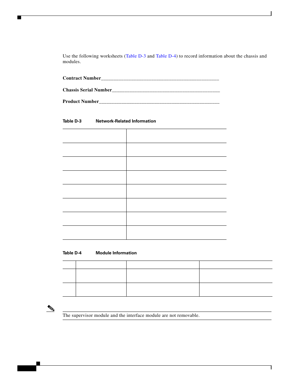 Chassis and module information | Cisco 5000 Series User Manual | Page 136 / 142