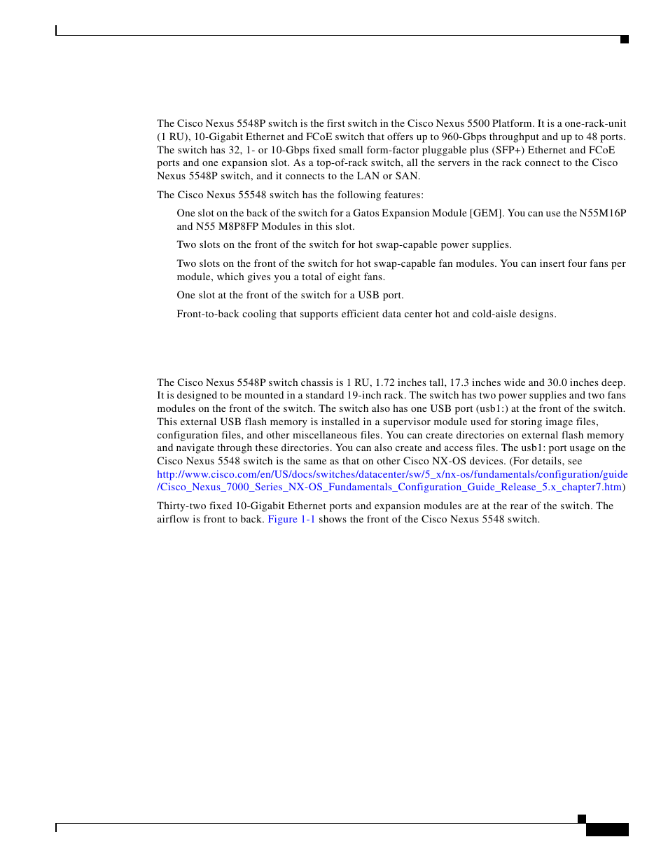 Features, Chassis | Cisco 5000 Series User Manual | Page 19 / 142