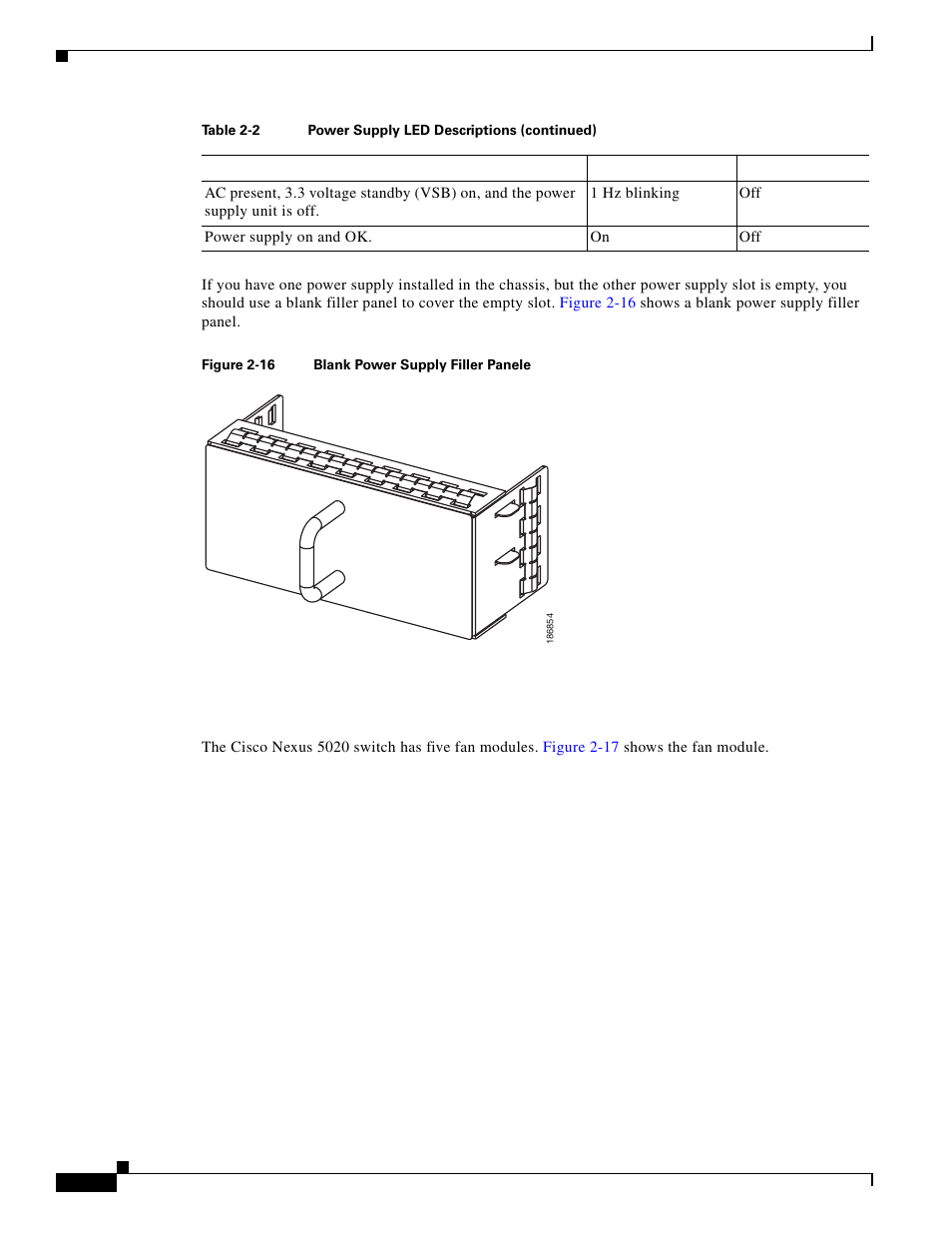 Fan modules | Cisco 5000 Series User Manual | Page 44 / 142