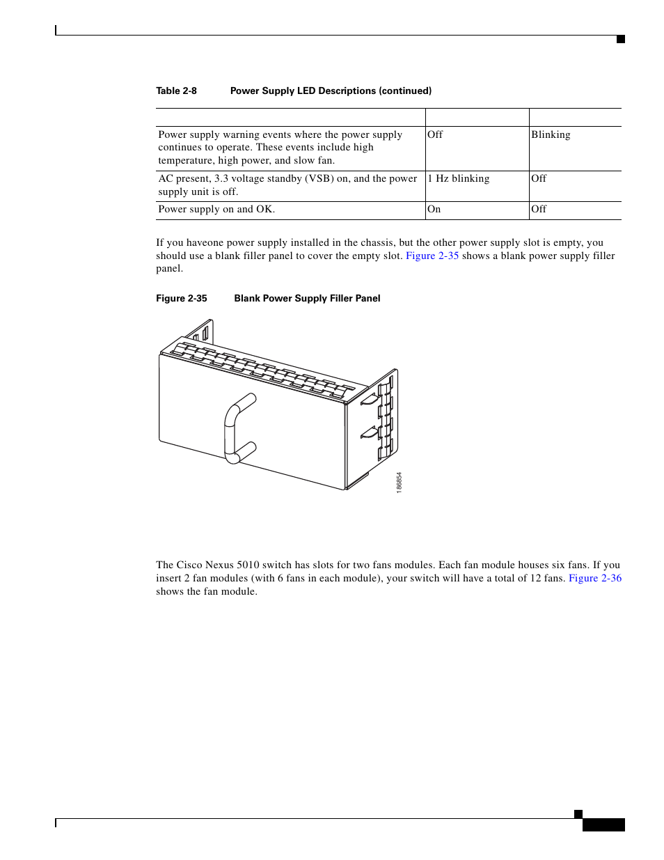 Fan modules | Cisco 5000 Series User Manual | Page 61 / 142