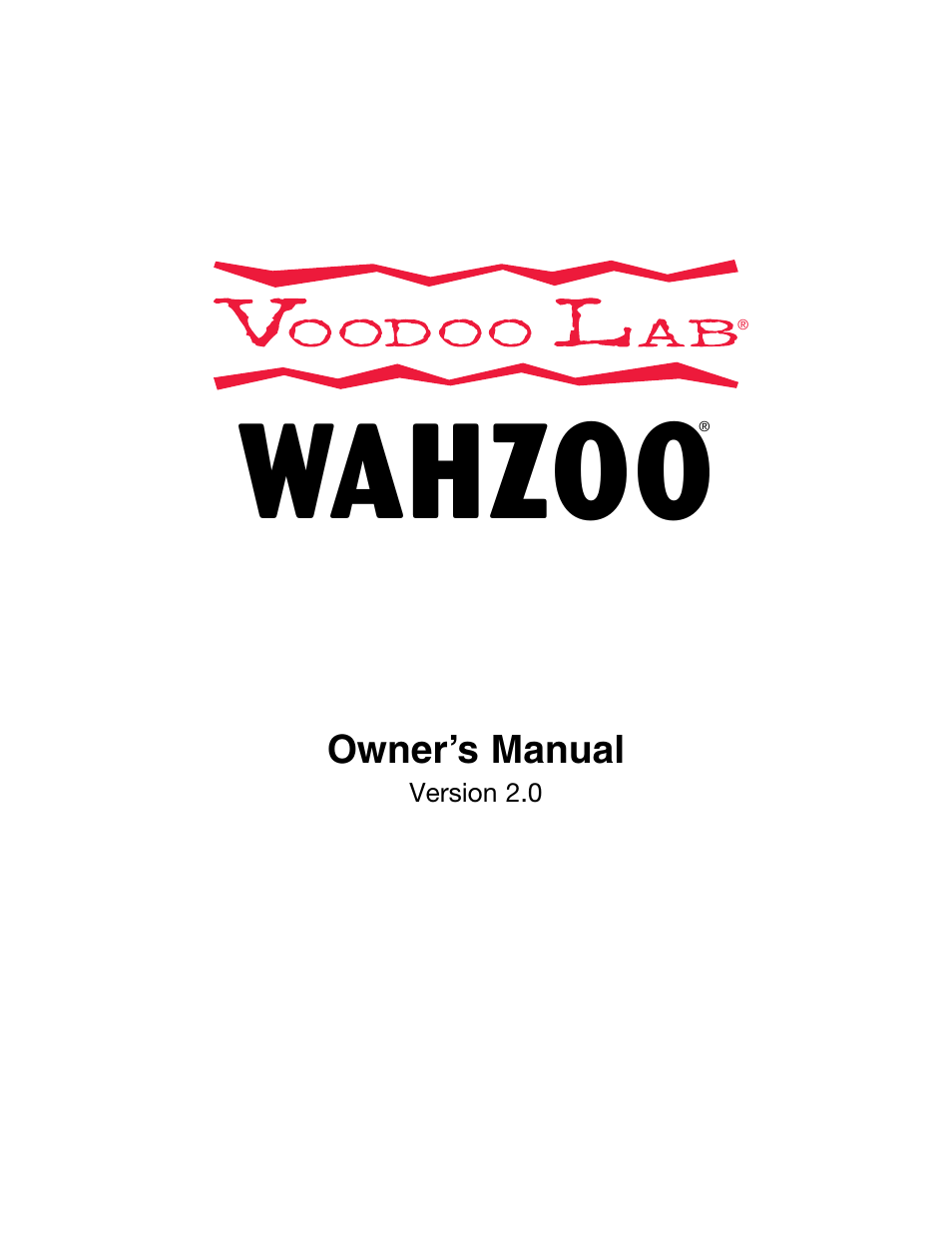 Voodoo Lab Wahzoo User Manual | 11 pages