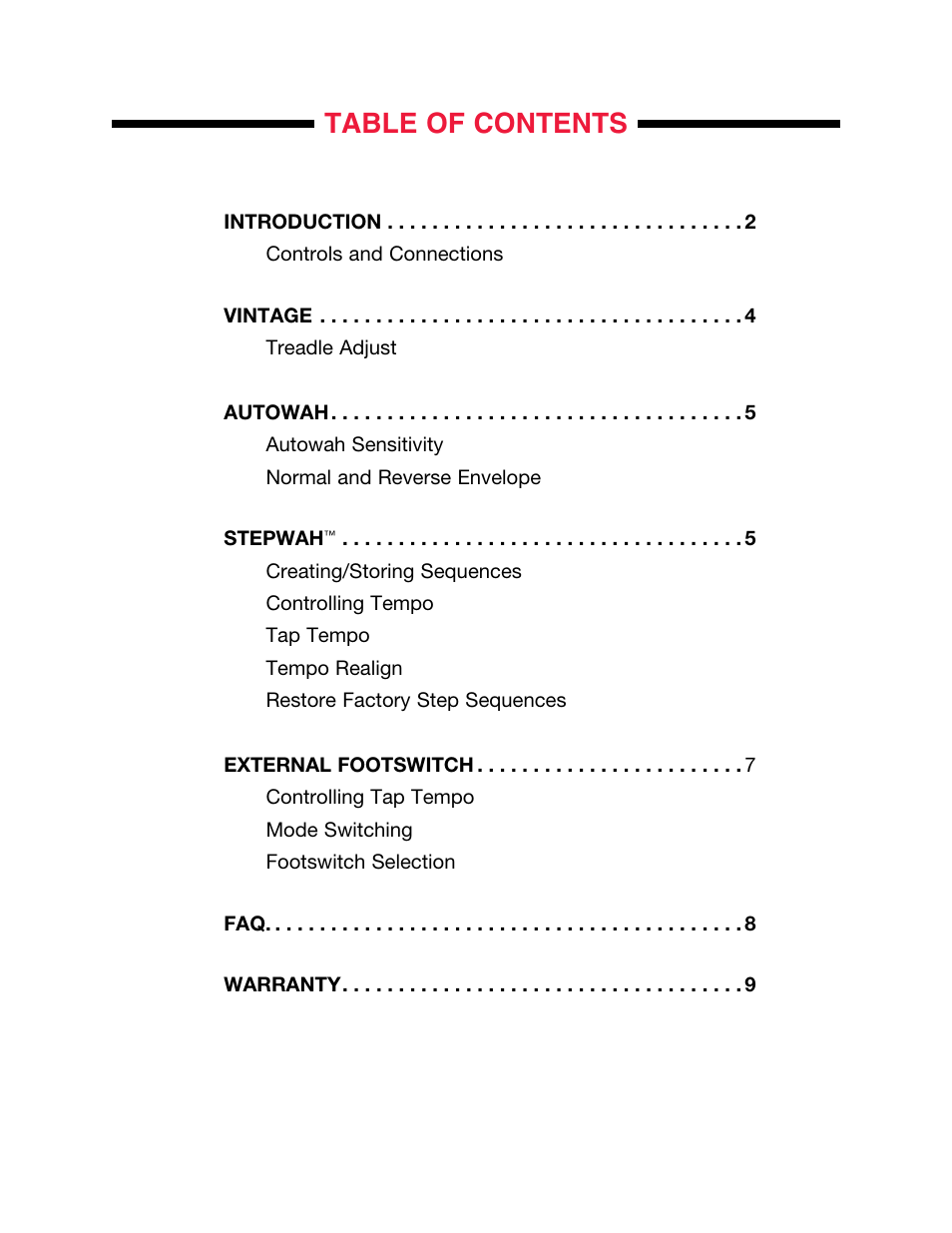 Voodoo Lab Wahzoo User Manual | Page 3 / 11