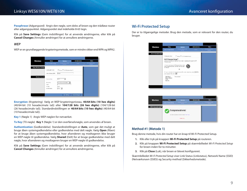 Wi-fi protected setup | Cisco WES610N User Manual | Page 115 / 546