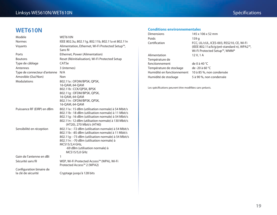 Wet610n, Wet610n 19 | Cisco WES610N User Manual | Page 188 / 546